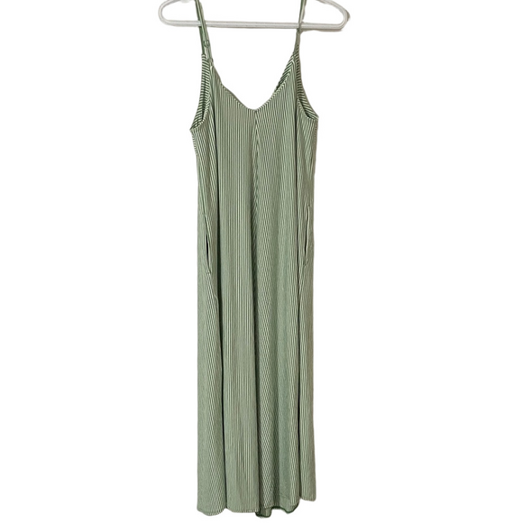 Kit and Ace Green Striped Midi Dress Size XS - Picture 6 of 10